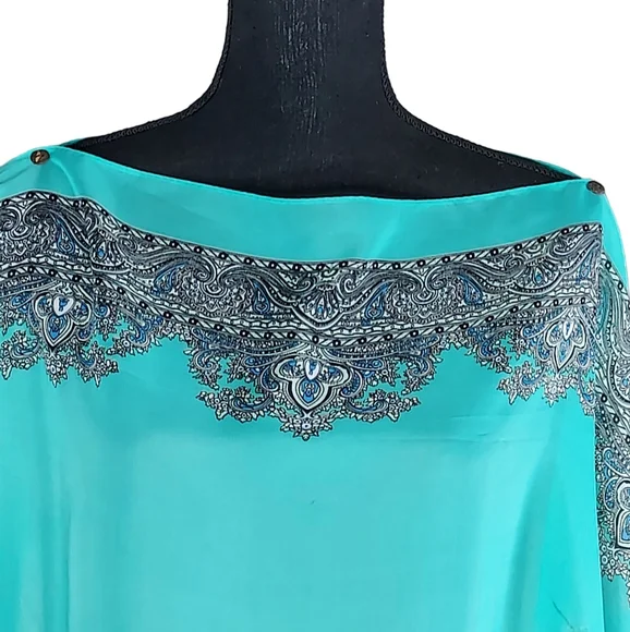 Jack & Missy One Size Sheer Carefree Convertible Poncho Versatile Cover-up NWT - Picture 2 of 7